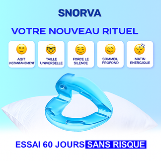 Snorva – Embout buccal anti-ronflement médical, discret et confortable